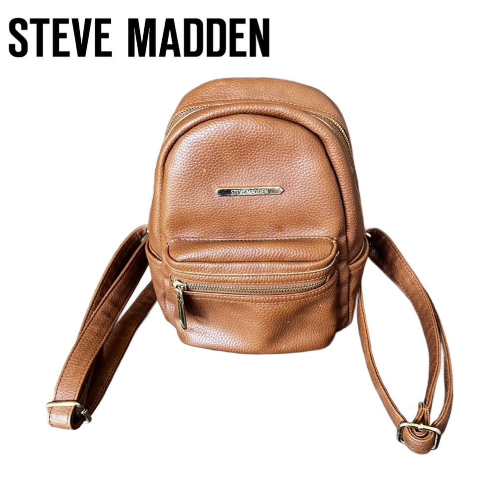 STEVE MADDEN COGNAC SMALL BACKPACK